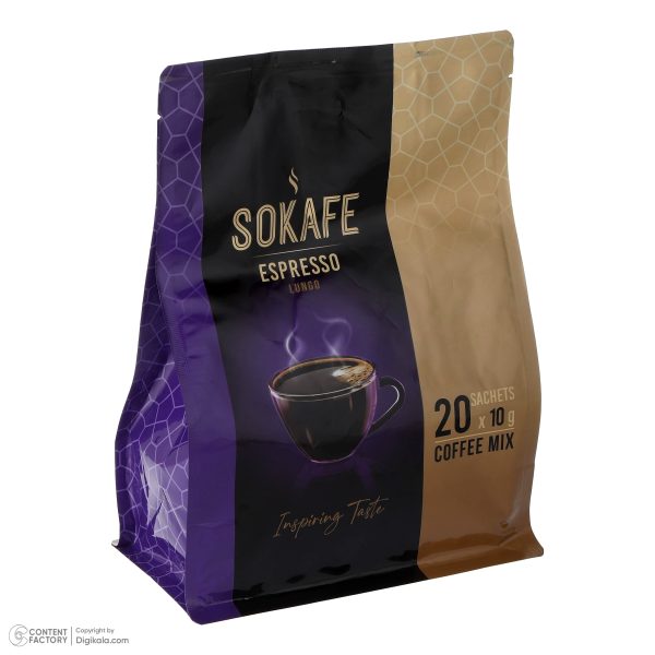 قهوه اسپرسو سوکافه - 10 گرم بسته 20 عددی
