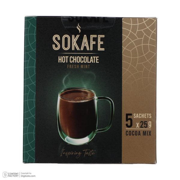 هات چاکلت نعنایی سوکافه - 25 گرم بسته 5 عددی